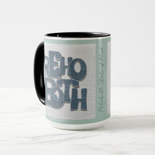 Rehoboth Delaware Denim Mug Mok (Voorkant links)