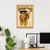 Rehoboth, Lady on Beach Poster (Thuiskantoor)