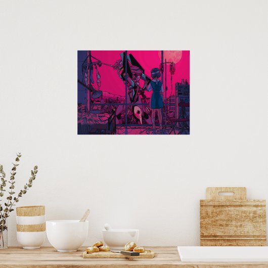 Rei Ayanami Neon Genesis Evangelion Poster (Keuken)