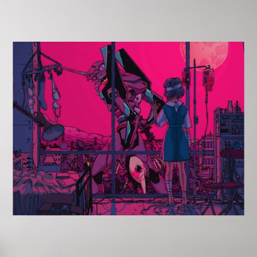 Rei Ayanami Neon Genesis Evangelion Poster (Voorkant)