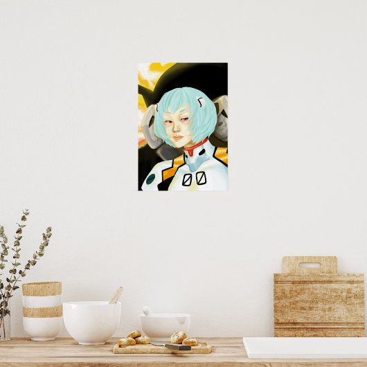 Rei Ayanami Poster (Keuken)