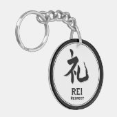 REI respecteert het tattoo samurai kanji Sleutelhanger (Voorkant Links)