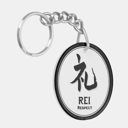 REI respecteert het tattoo samurai kanji Sleutelhanger (Voorkant Links)