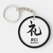 REI respecteert het tattoo samurai kanji Sleutelhanger (Voorkant)