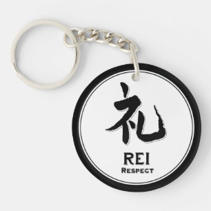 REI respecteert het tattoo samurai kanji Sleutelhanger
