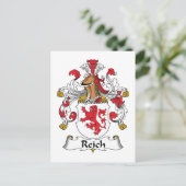 Reich Family Crest Briefkaart (Staand voorkant)