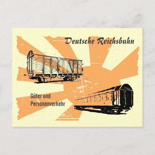 Reichsbahn DDR-ontwerp Briefkaart (Voorkant)