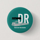 Reichsbahn DDR-ontwerp Ronde Button 3,2 Cm (Voorkant)