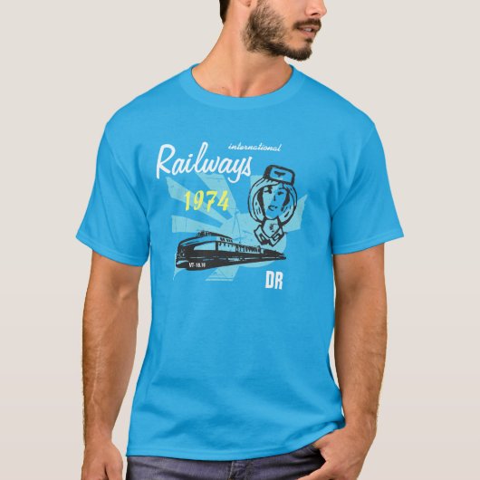 Reichsbahndesign DDR international T-shirt (Voorkant)