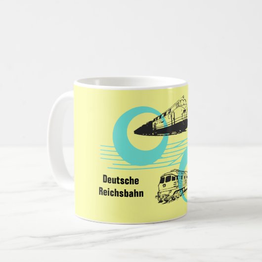 Reichsbahndesign DDR Koffiemok (Voorkant links)