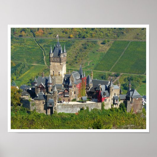 Reichsburg Cochem Castle, Duitsland Poster (Voorkant)