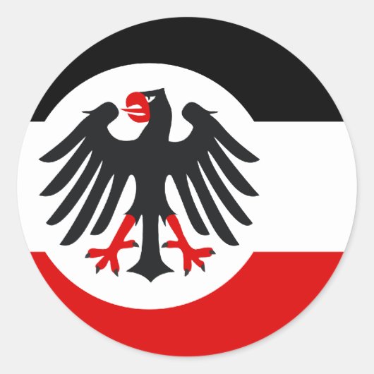 Reichsdienst1933 1935, Duitsland Ronde Sticker (Voorkant)