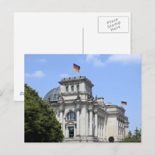 Reichstag, Berlijn, Duitsland 2 Briefkaart (Voorkant / Achterkant)