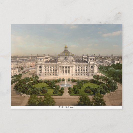 Reichstag Building, Berlijn Duitsland Briefkaart (Voorkant)