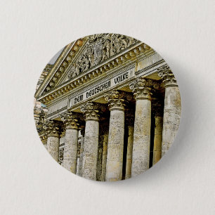 Reichstag / Bundestag, Buitenzijde, Berlijn (r3b) Ronde Button 5,7 Cm