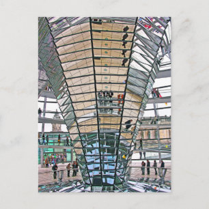 Reichstag / Bundestag, Interior, Berlijn(r37pst) Briefkaart