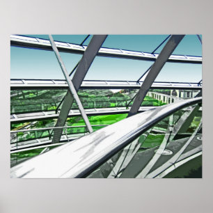 Reichstag / Bundestag,Interior Rails,Berlijn(r42ct Poster