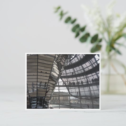 reichstag dome berlin briefkaart (Staand voorkant)