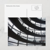 reichstag dome curves briefkaart (Voorkant / Achterkant)
