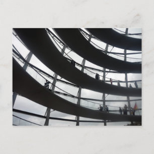 reichstag dome curves briefkaart