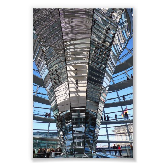 Reichstag Dome German Bundestag Berlin Duitsland Foto Afdruk (Voorkant)