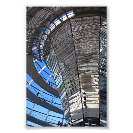 Reichstag Dome German Bundestag Berlin Duitsland Foto Afdruk (Voorkant)