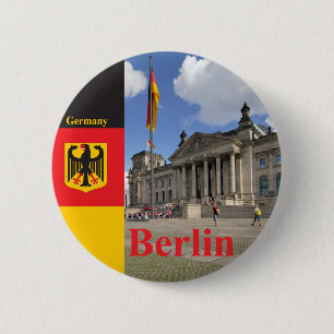 Reichstag-gebouw. Berlijn, Duitsland Ronde Button 5,7 Cm