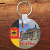 Reichstag-gebouw. Berlijn, Duitsland Sleutelhanger (Voorkant)
