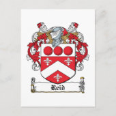 Reid Family Crest Briefkaart (Voorkant)
