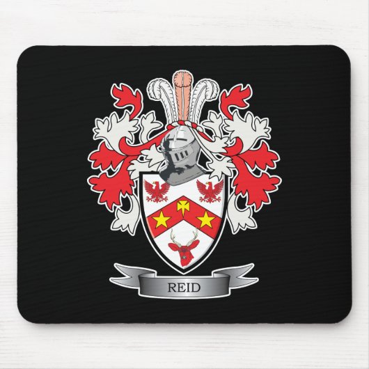 Reid Family Crest Coat of Arms Muismat (Voorkant)