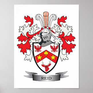 Reid Family Crest Coat. Poster