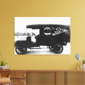 Reid Ice Cream Company Truck Canvas Afdruk (Insitu (Woonkamer))