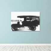 Reid Ice Cream Company Truck Canvas Afdruk (Insitu (Houten vloer))