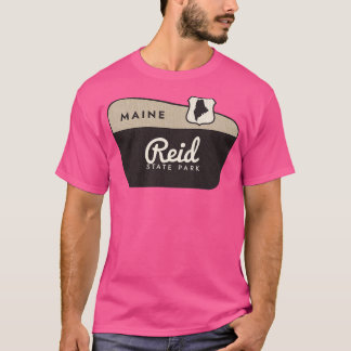 Reid State Park Maine Welkomstbord T-shirt