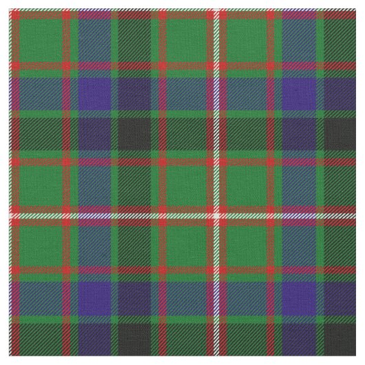 Reid Tartan Print Stof (Close Up)