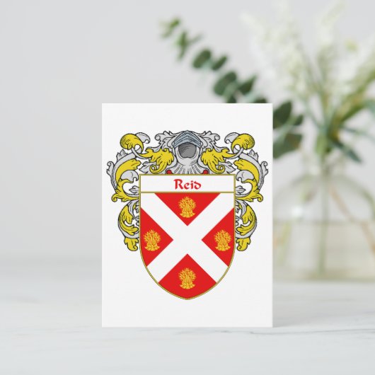 Reid Wapen (Mantled) Briefkaart (Staand voorkant)
