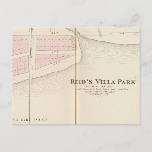Reid's Villa Park, NJ Briefkaart (Voorkant)