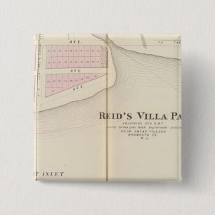 Reid's Villa Park, NJ Vierkante Button 5,1 Cm