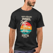 Reif für die Insel Crete 2023 Palm Trees Sunset Ou T-shirt (Voorkant)