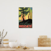 REIGATE Route 160 Surrey England  Railway Poster (Keuken)