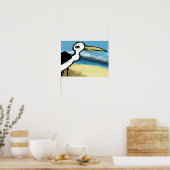 Reiger aan de zeekant poster (Keuken)