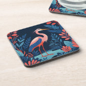reiger coaster voor de middentuin bier onderzetter (Linkerzijde)
