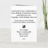 Reiger die het Storm onder ogen zien Kaart (Achterkant)