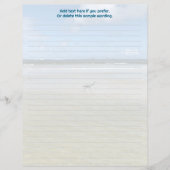 Reiger en kust vogels gelinieerd flyer papier (Voorkant)