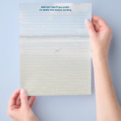 Reiger en kust vogels gelinieerd flyer papier (Hand)