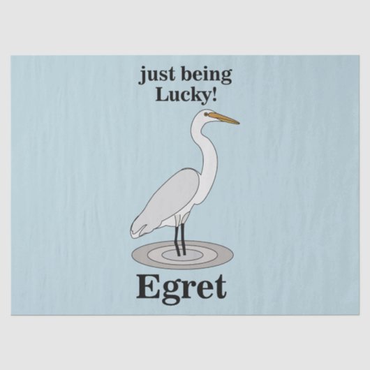 Reiger Geluksvogel Tissuepapier (Voorkant)