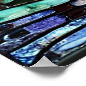 Reiger Glas-in-Lood voor Kustdecoratie Poster (Hoek)