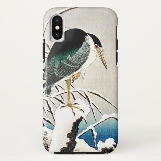 Reiger in de Sneeuw, fine art van Ohara Koson Case-Mate iPhone Case (Achterkant)