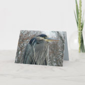 Reiger in de Winter Kaart (Voorkant)