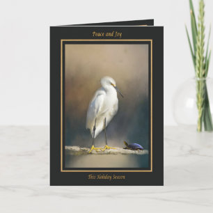 Reiger Kerstmis Feestdagen Kaart